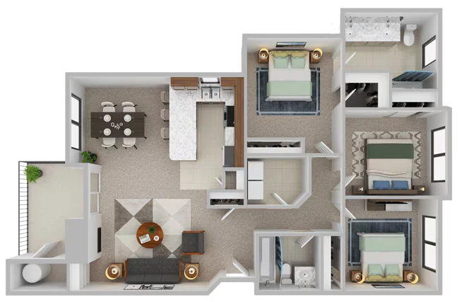 Aurora - 3x2 G201 floor plan